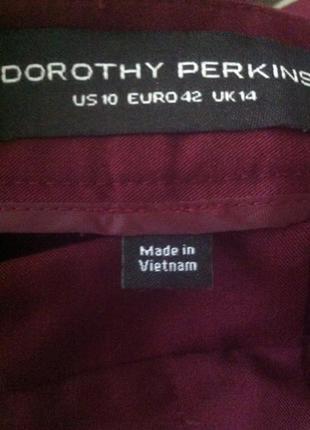 Классика брюки укороченные классические бордовые dorothy perkins р.. м-l въетнам5 фото