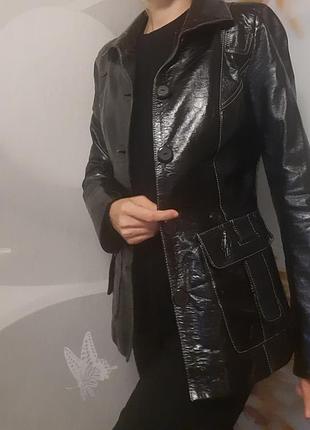 Женский кожаный пиджак,кожаная куртка,косуха,жакет
