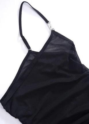 Платье сетка на одно плечо,прозрачное со сборками на пляж, пляжное9 фото