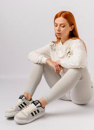 Кросівки жіночі forum 84 low white gray black new