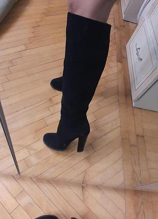 Ботфорты натуральная замша