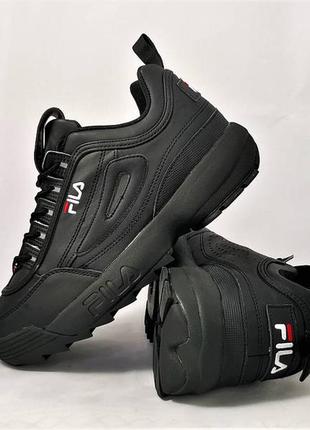 Кросівки fila disruptor чорні3 фото