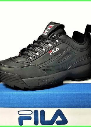 Кросівки fila disruptor чорні4 фото