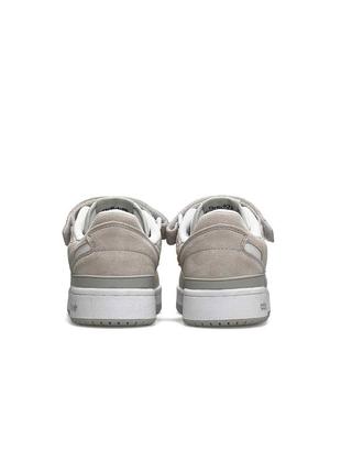 Жіночі кросівки adidas originals forum 84 low gray white suede #адидас8 фото
