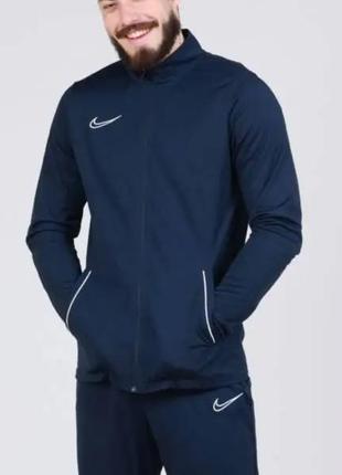 Лонгслів nike academy 21 cw6131-451. спортивна кофта . синя олімпійка. толстовка чоловіча