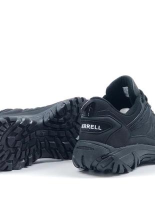 Чоловічі утеплені кросівки merrell ice cap moc ii, чорні кросівки мерелл мок 2 / зимові чоловічі ботінки merrell fleece black на флісі8 фото