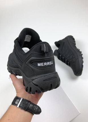 Чоловічі утеплені кросівки merrell ice cap moc ii, чорні кросівки мерелл мок 2 / зимові чоловічі ботінки merrell fleece black на флісі7 фото