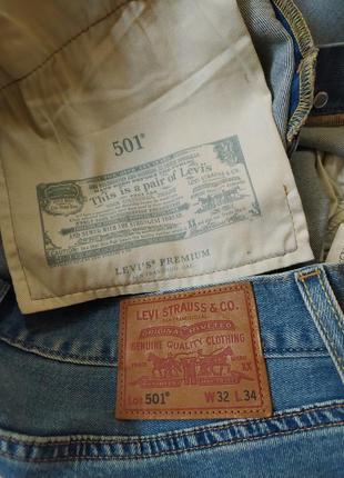 Джинси чоловічі levis 501 premium (vietnam) original w328 фото