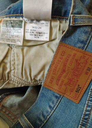 Джинси чоловічі levis 501 premium (vietnam) original w3210 фото