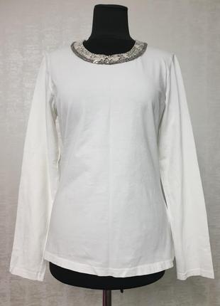 Just white нарядный лонгслив