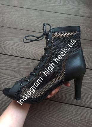 Туфлі босоніжки для танців хай хілс high heels хилс 7,5 см каблук