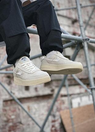Nike air force 1 low stussy fossil