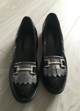 Итальянские туфли мокасины clark’s