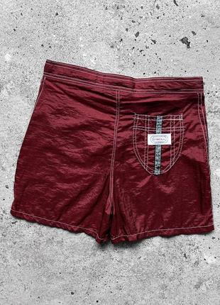 O’neill california sportswear dark red nylon shorts вінтажні, нейлонові шорти3 фото