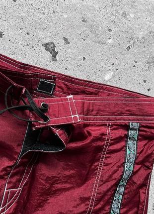 O’neill california sportswear dark red nylon shorts вінтажні, нейлонові шорти6 фото