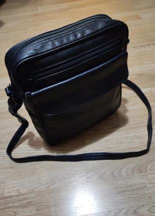 Кожаная мужская сумка genuine leather5 фото