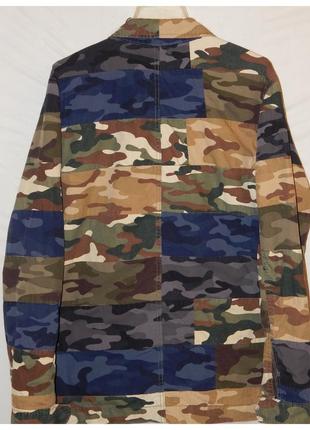 Куртка camo patchwork у стилі мілітарі з бавовняного попліну від gap5 фото