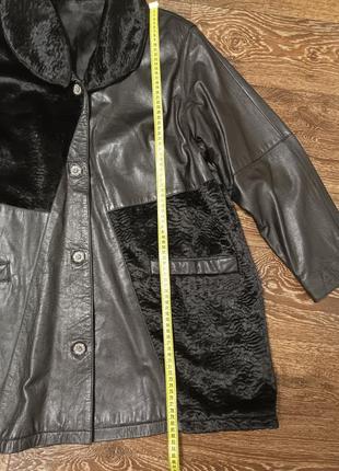Кожаная женская куртка кожаное пальто4 фото