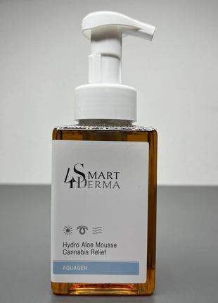 Пінка для сухої та чутливої шкіри з канабісом smart4derma 80мл