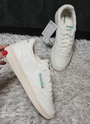 Оригінал. reebok club c 85 vintage bs8242 нат.шкіра р.8,5 usa(26см).