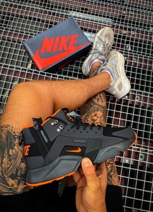 Мужские кроссовки nike huarache acronym"black/orange#найк3 фото