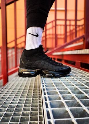 Мужские кроссовки nike air max 95 sneakerboot "black"#найк