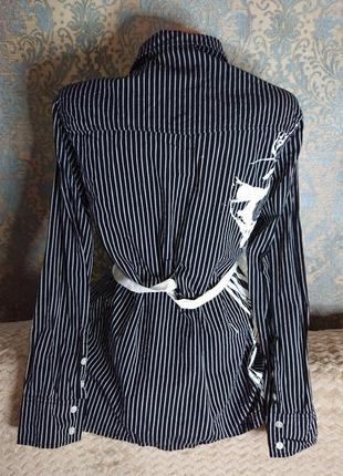Женская блуза хлопок с рисунком p.42/44 блузка рубашка2 фото