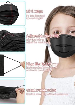 Детские одноразовые маски для лица, 99 шт3 фото