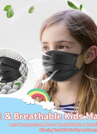 Детские одноразовые маски для лица, 99 шт4 фото