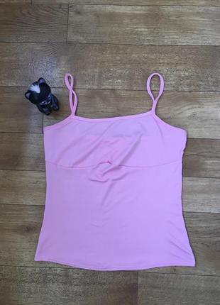 Рожева Майка. майка красива. рожевий топ. топ на бретелях