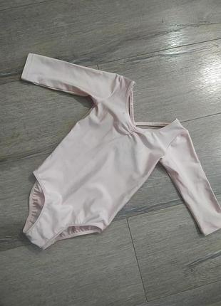 H&m,спортивный купальник пудрового цвета для гимнастики, для танцев, на 3-4 года, на рост 98-104-110
