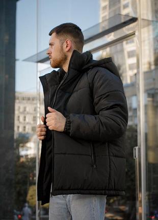 Теплая мужская куртка на осень - зиму / дутые куртки мужские для повседневной носки7 фото
