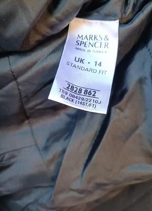 Пиджак черный женский со шнуровкой на спине marks &amp; spencer3 фото