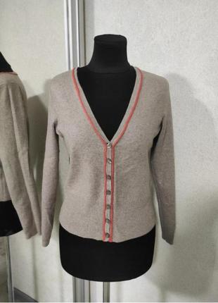 Шовк + кашемір кардиган джемпер на гудзиках з шовку сток charles voegele