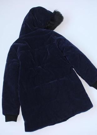 Куртка велюровая удлиненная george 9-10 лет2 фото