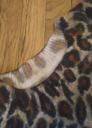Леопардовый ангоровый свитер2 фото
