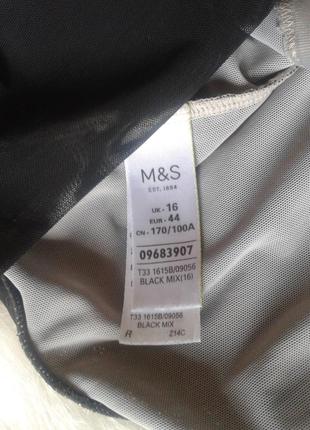 Утягивающее черное кружевное боди marks &amp; spencer6 фото