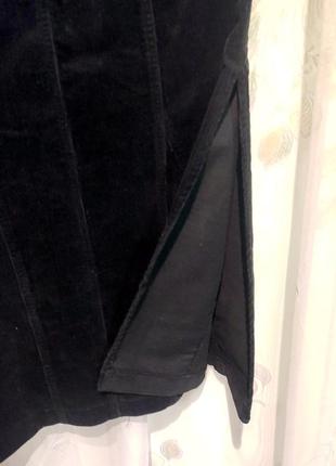 Юбка (юбка)макси с разрезом вельветовая, intown, ималия, р.40, супер качество5 фото
