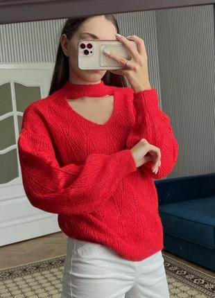 Красный свитер7 фото