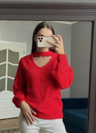 Красный свитер5 фото