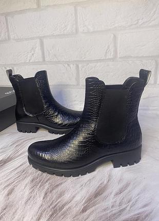 Женские, кожаные, демисезонные челси ecco modtray, zw7886, оригинал - 40р