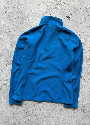 The north face women's blue 1/4 zip fleece jacket sweatshirt женская, флисовая кофта3 фото
