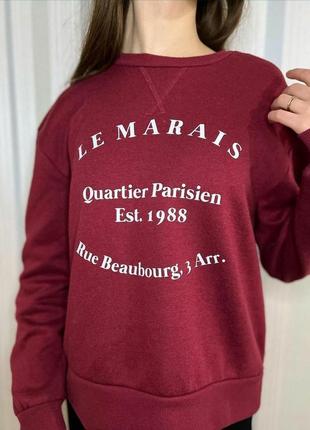 Свитшот на флисе женский