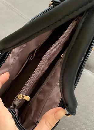 Набір жіноча сумка + міні сумочка клатч. комплект 2 в 1 велика і маленька сумка на плече.8 фото