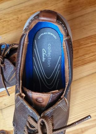 Брендовые фирменные демисезонные английские кожаные кроссовки clarks,оригинал с сша, новые сборками,размер 44-44,5.5 фото