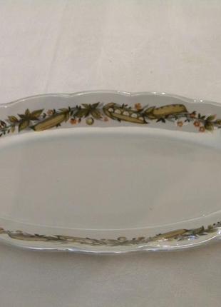 Блюдо - селёдочница фарфор ссср рига новая