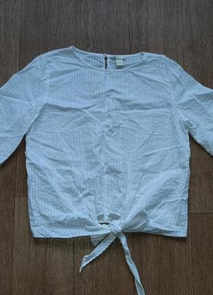 Блузка-рубашка из натурального хлопка