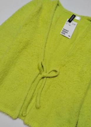 Кардиган кофта коротка жіноча ангорова зеленаh&m англія розмір s6 фото