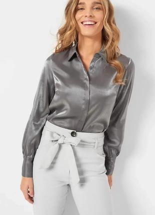 Блуза женская черная прозрачная с бантом размер 42-48