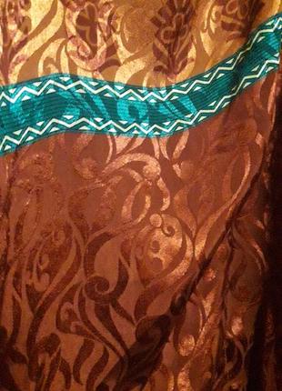 100% морокканский дорогой шелк платье туника ручная работа оверсайс2 фото